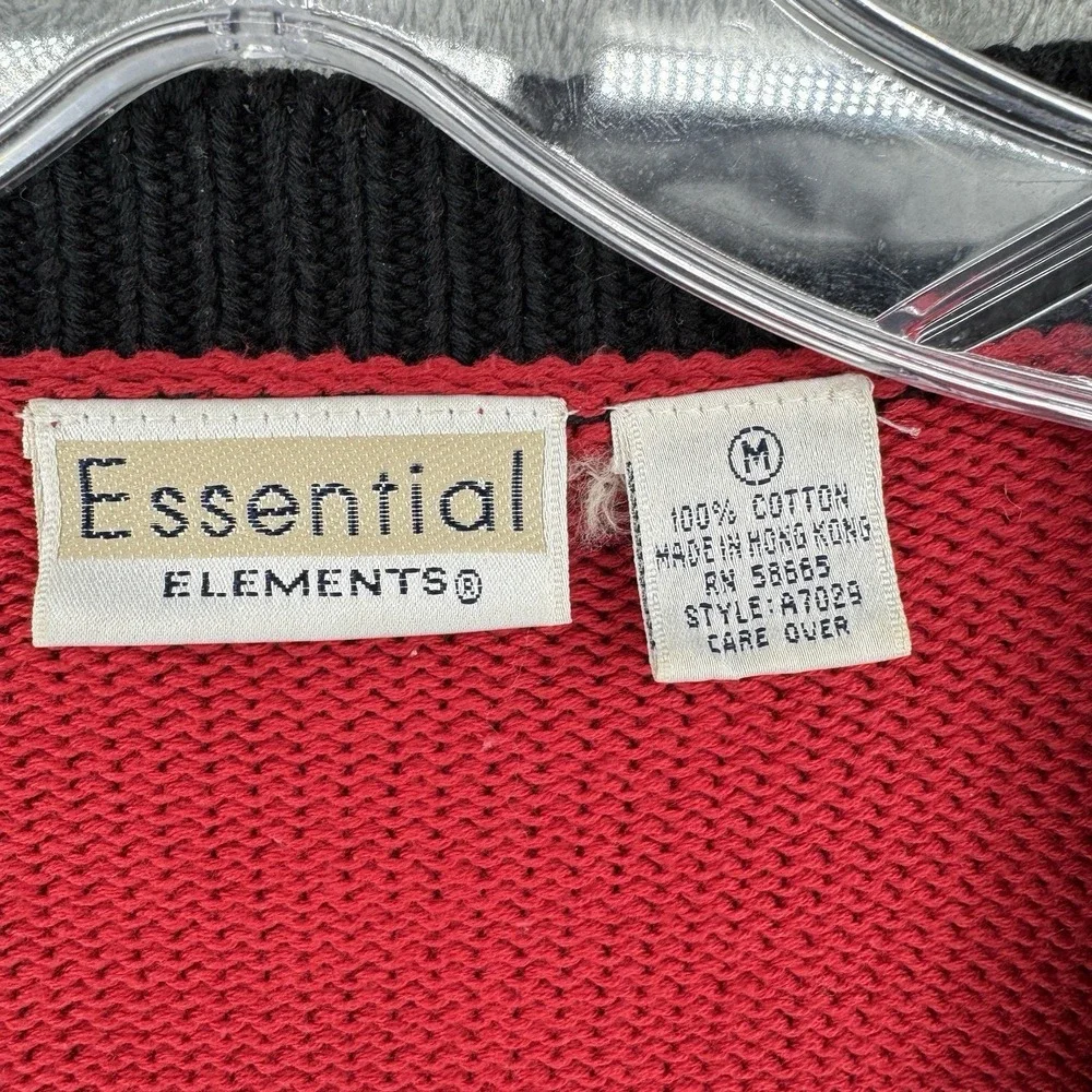 Vintage Essential Elements Sweater Womens Size M Nautical Sailor Anchor Heritage